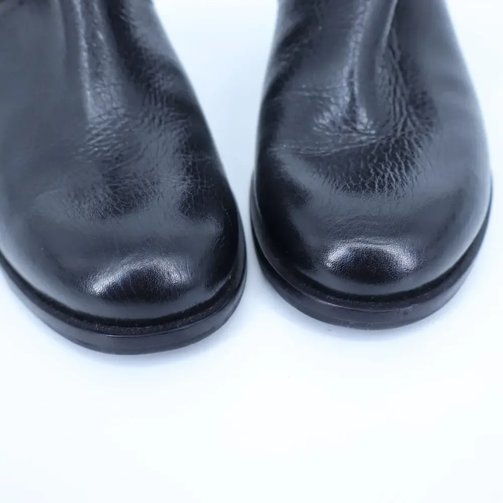 KATE SPADE Sabina Moto Ankle Boot Black Leather Double Buckle Women's 7